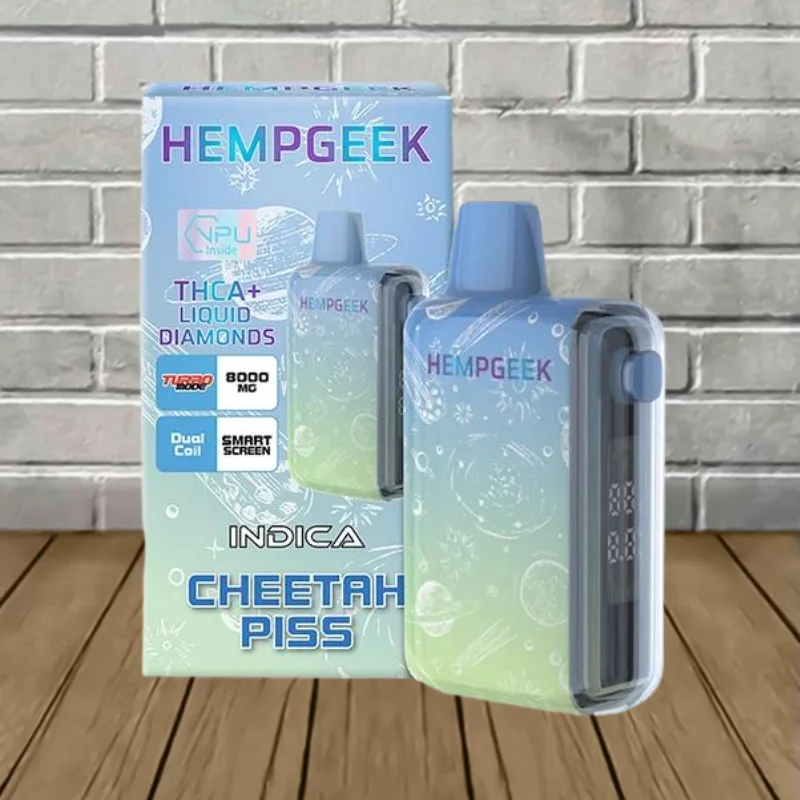 Hemp Geek THCa + Liquid Diamonds Disposable 8g Cheetah Piss (Indica)