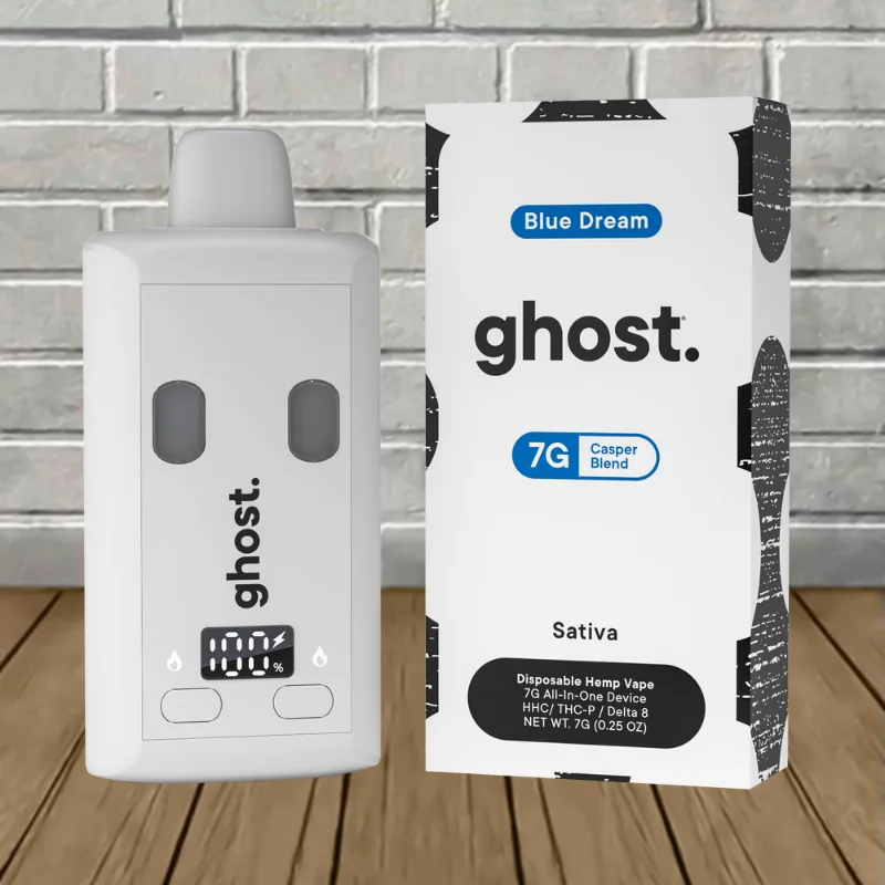 Ghost New Disposable Vape 7g Casper Blend - Blue Dream--Sativa--DISPOSABLE