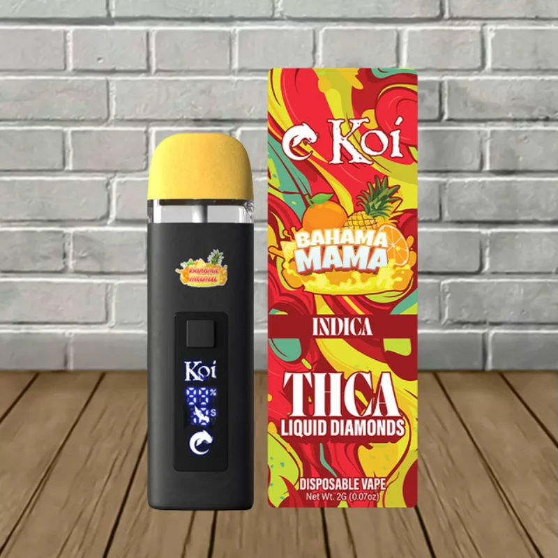 Koi THCa Liquid Diamonds 2g Disposable Vape - Bahama Mama -- Indica -- DISPOSABLE