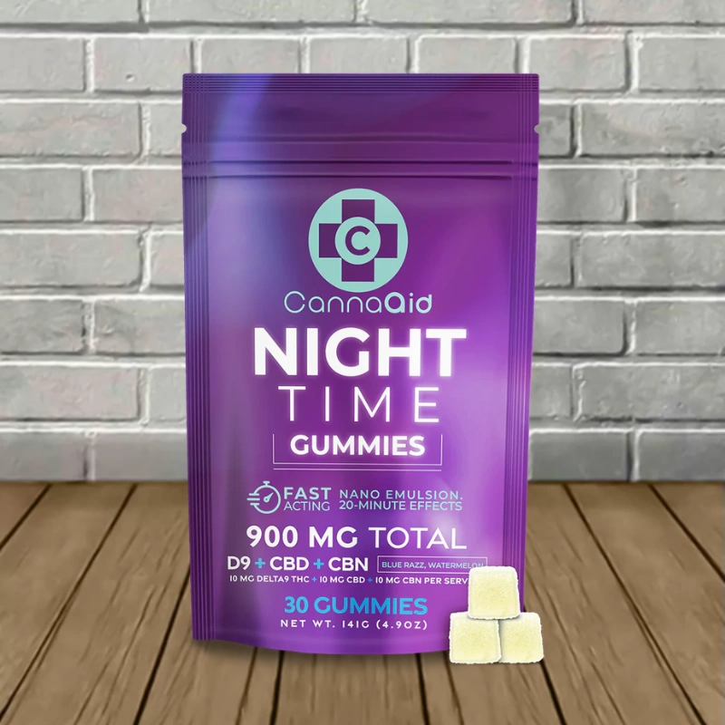 CannaAid Delta-9 + CBD + CBN Nighttime Gummies