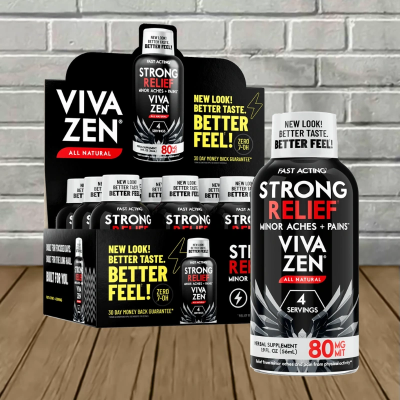 Viva Zen 2X Extra Strength Kratom Extract Shot 80ml-12 Shot BULK CASE