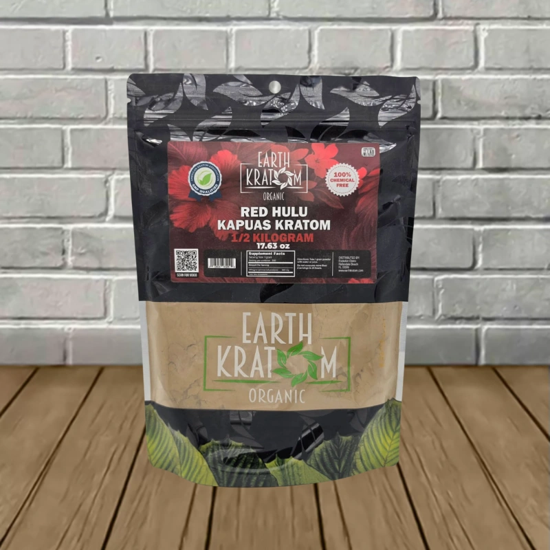 Earth Kratom Red Hulu Powder - 1 half Kilogram