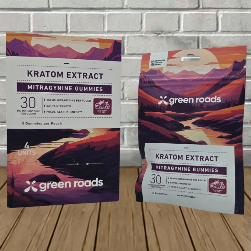 Green Roads Kratom Gummies 150mg - Zen Berry Blend -- 5ct x 4 = 20 Gummies BULK CASE