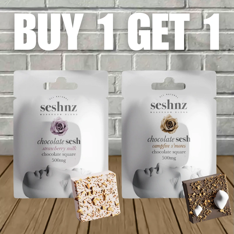B1G1 Seshnz Mushroom Blend Chocolate Squares 500mg