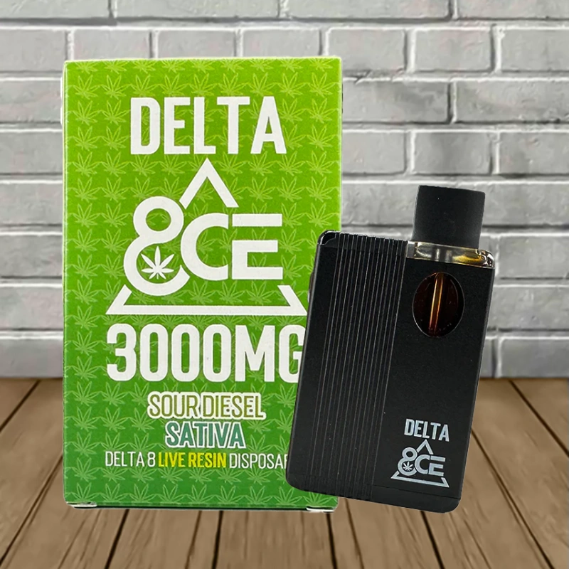 Delta 8CE Live Resin Delta-8 Disposable 3g - Sour Diesel -- Sativa -- DISPOSABLE