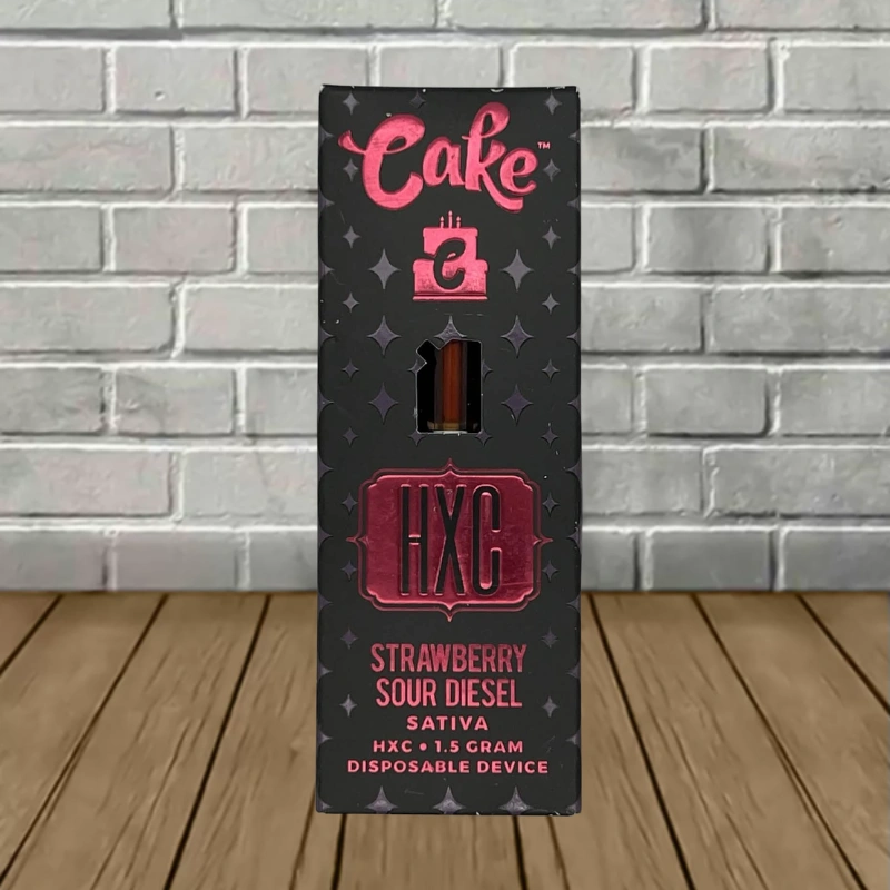 Cake HXC Disposable 1.5g - Strawberry Sour Diesel -- Sativa -- DISPOSABLE