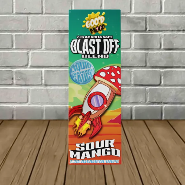 Goo'd Extracts Liquid Diamond Sauce Blast Off Blend Disposable 2.2g Sour Mango