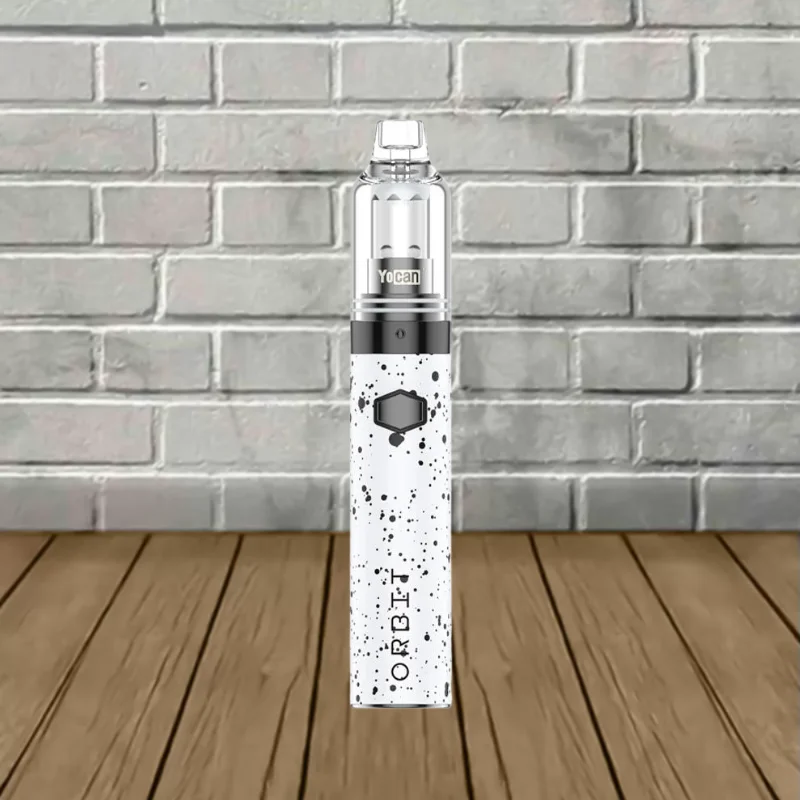 Wulf Mods Orbit Concentrate Vaporizer - White Black Spatter