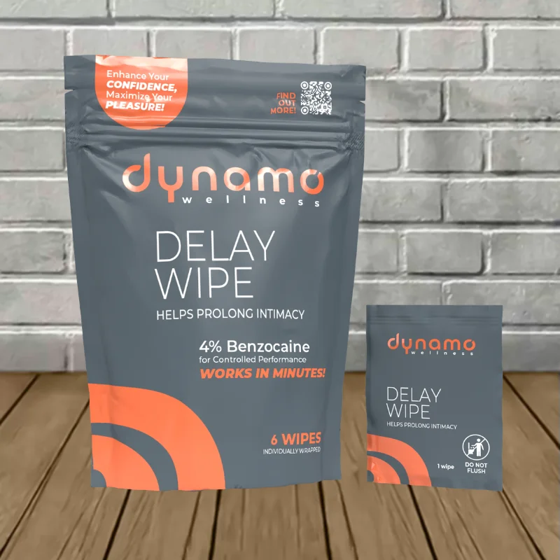 Dynamo Wellness Delay Wipe 4% 6ct