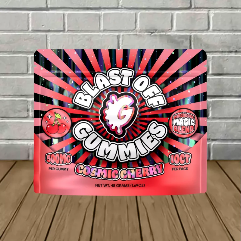 Goo'd Microdose Magic Blend Blast Off Gummies 500mg 10ct - Cosmic Cherry -- 10ct Pack