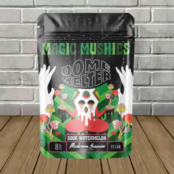 Dome Melter High Potency Magic Mushroom Gummies 8ct Sour Watermelon
