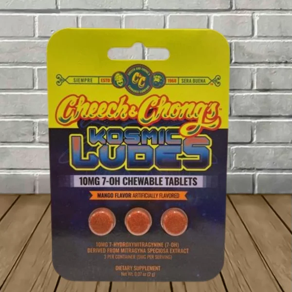 Cheech & Chongs Kosmic Ludes 7-OH Chewable Tablets 10mg Mango