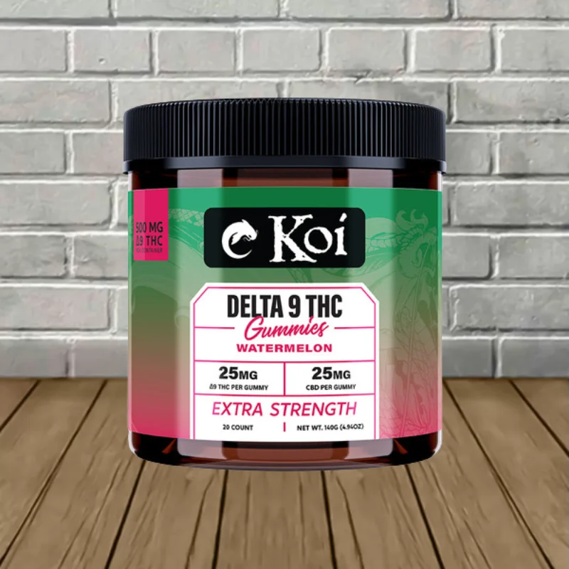 Koi Extra Strength Delta 9 THC Gummies 500mg Watermelon
