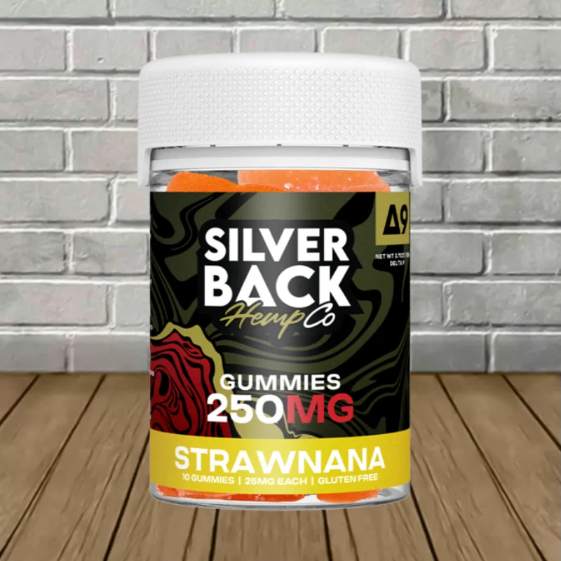 Silverback Hemp Co Delta 9 THC Gummies - Strawnana