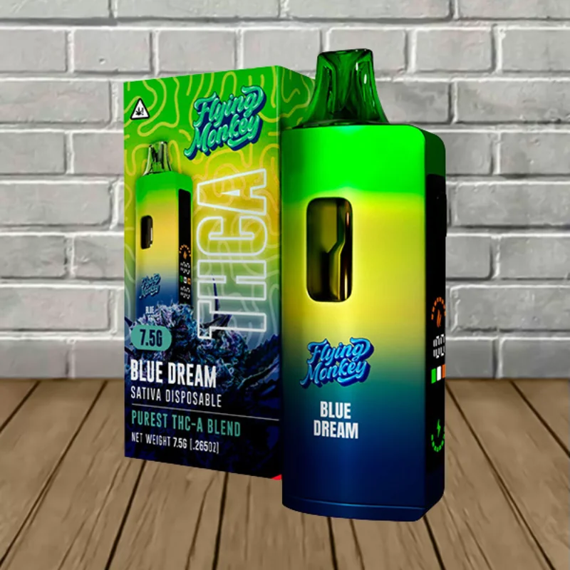 Flying Monkey Purest THCA Blend Disposable 7.5g - Blue Dream – Sativa -- DISPOSABLE