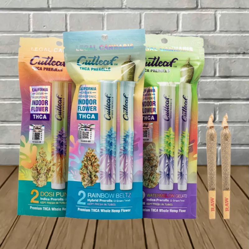 Cutleaf THCa Prerolls 2g Group Photo