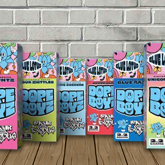 Sugar X Exodus Dope Boyz Blue Lotus Disposable Vape 2.2g Sugar X Exodus Dope Boyz Blue Lotus Disposable Vape 2.2g