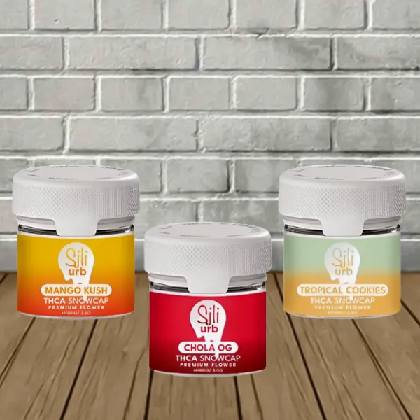 Sili x Urb Snowcap THCa Flower Jar 3.5g Sili x Urb Snowcap THCa Flower Jar 3.5g