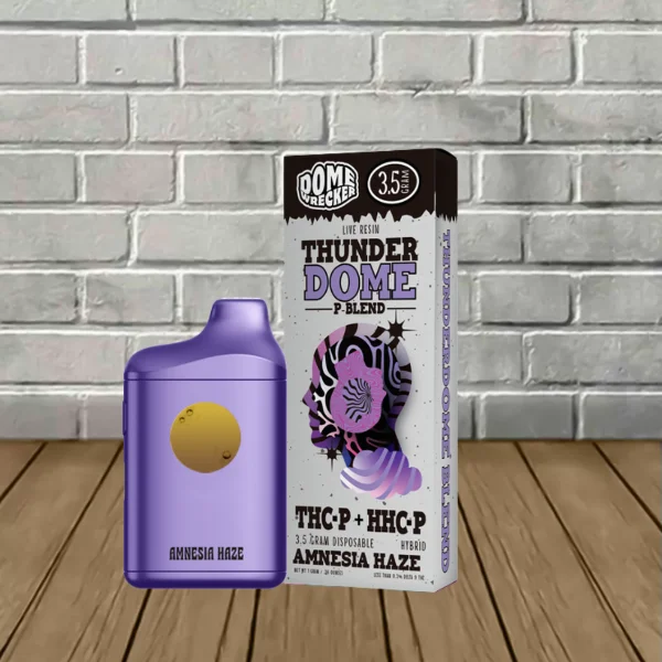 Domewrecker Live Resin Thunderdome P-Blend Disposable 3.5g Amnesia Haze (Hybrid)