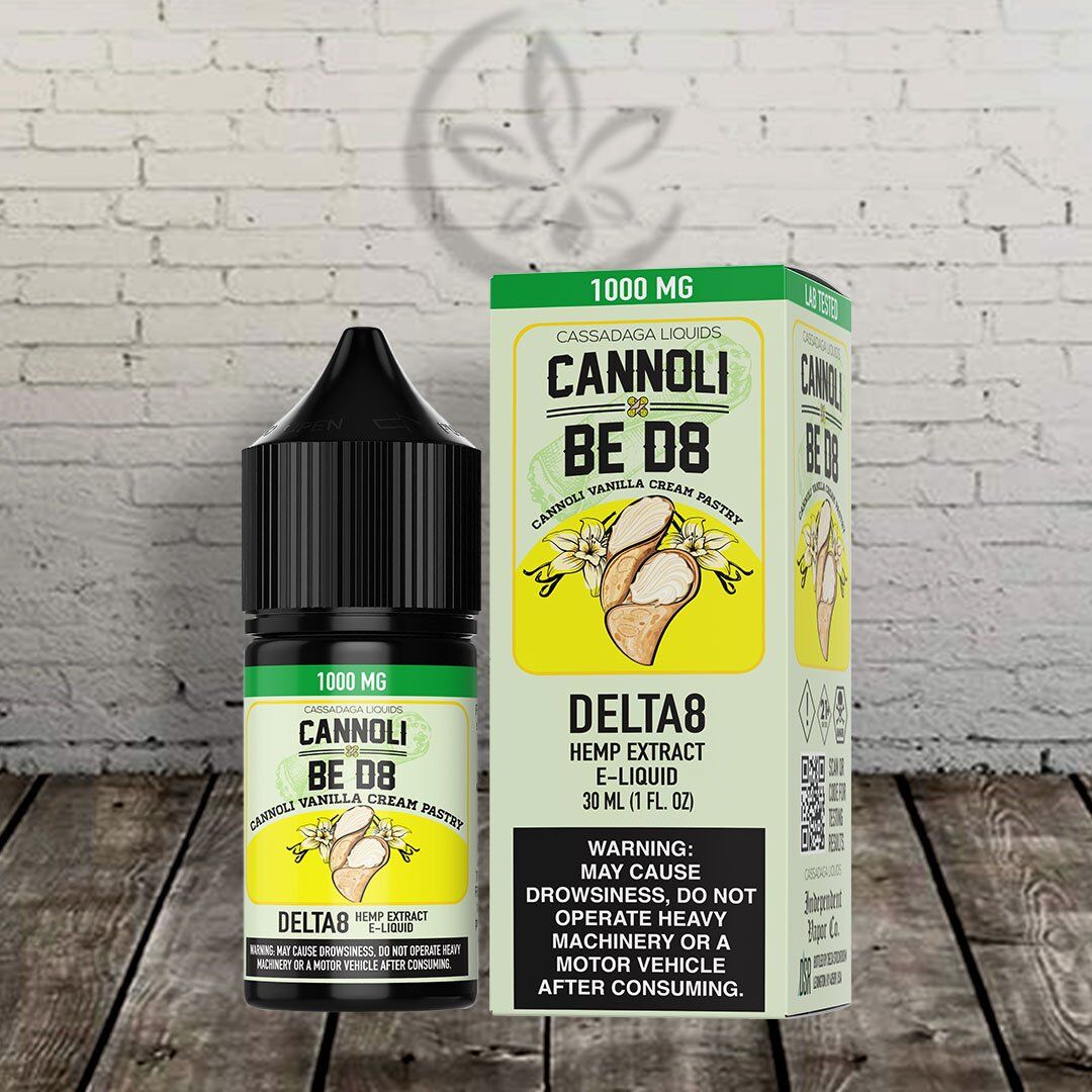 Cannoli Be D8 Delta-8 THC Hemp Extract E-Liquid 1000mg - Image 1