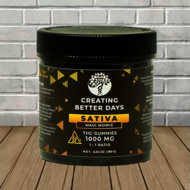 Creating Better Days Delta 9 11 1000mg Gummy - Maui Wowie