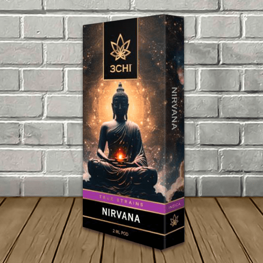 3Chi True Strains Cannabis 2ml Pod–Nirvana (Indica)