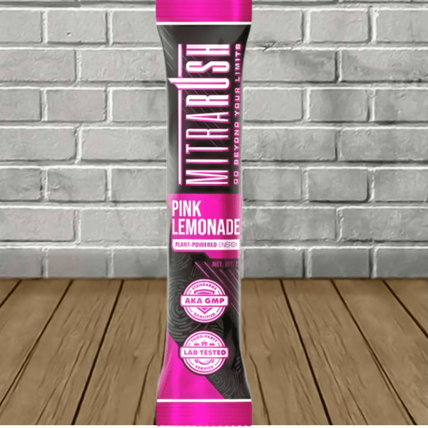 Mitra Rush Kratom Extract Drink Additive Powder 50mg Pink Lemonade Flavor