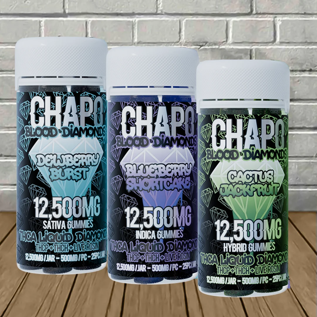 Chapo Extrax Live Rosin Blood Diamonds Gummies 12500mg