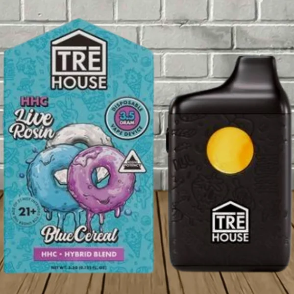 Tre House Live Rosin HHC Disposable Vape 3.5g Cereal Milk (Hybrid)