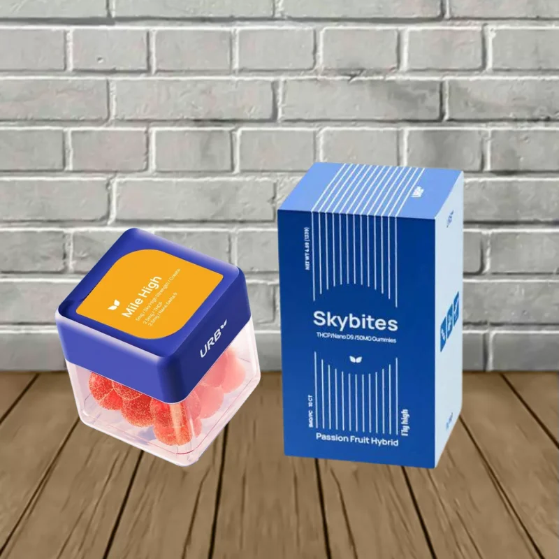Urb Mile High Skybites Nano D9 + THCP Gummies 50mg Strawberry Lemon (Hybrid)