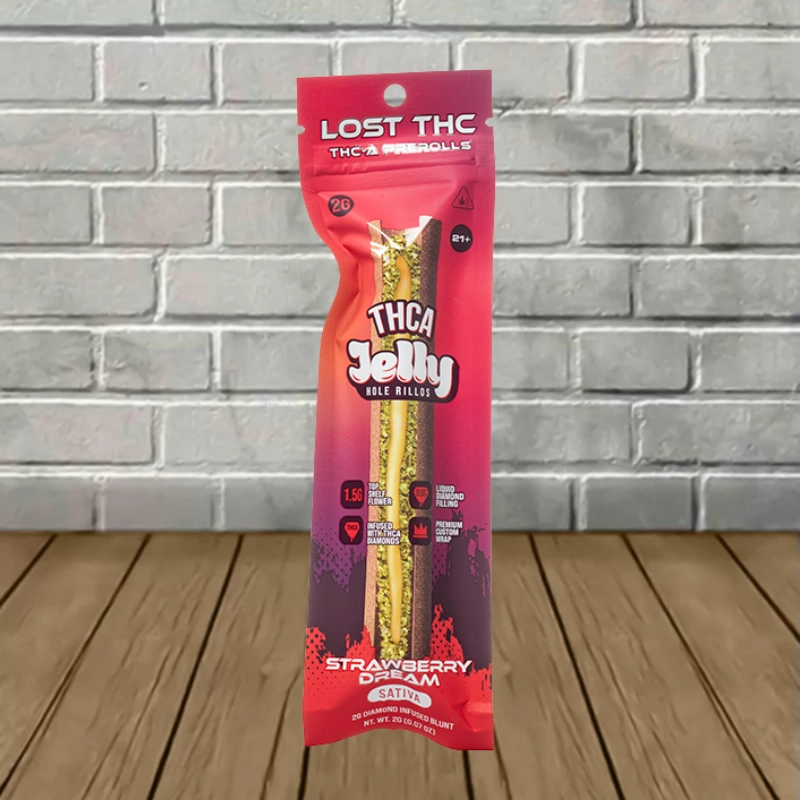 Lost THC Jelly Hole Rillos THCa 1ct - Strawberry Dream -- Sativa