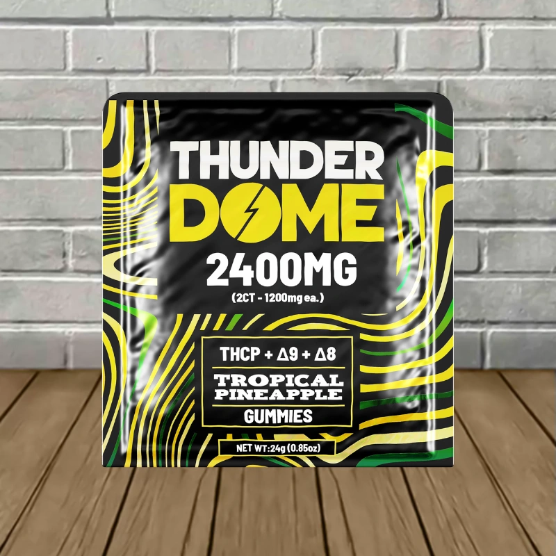Domewrecker Thunderdome THCp D8 D9 Gummies 2400mg - Tropical Paradise -- 2ct Pack