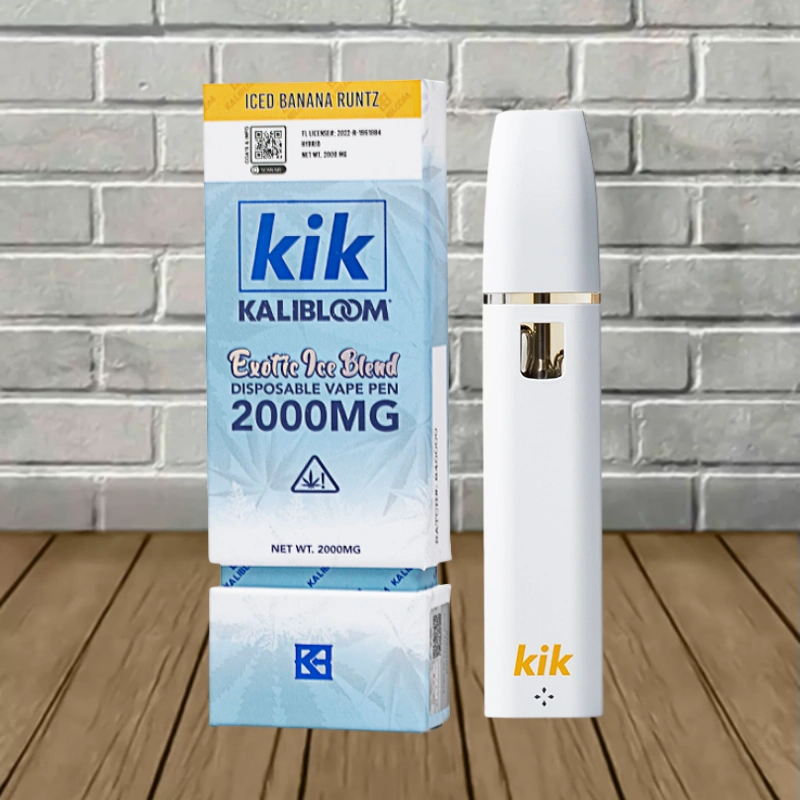 KIK Kalibloom Exotic Ice Blend Disposable 2g - Iced Banana Runtz -- Hybrid -- DISPOSABLE