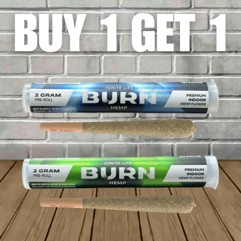B1G1 Burn Hemp THCa Prerolls