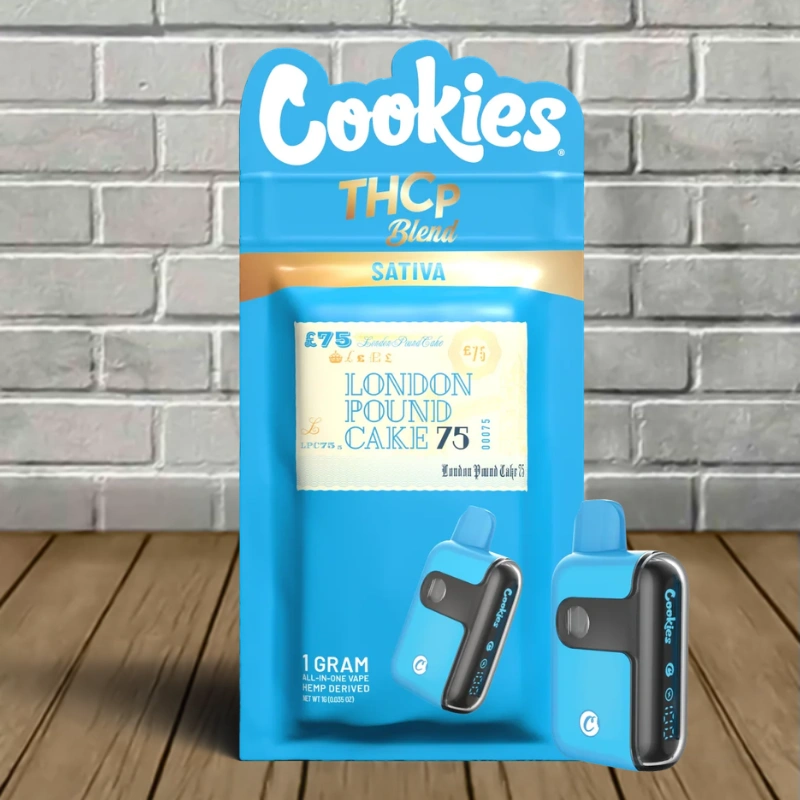 Cookies THCp Blend Disposable 1g-London Pound Cake -- Sativa -- DISPOSABLE
