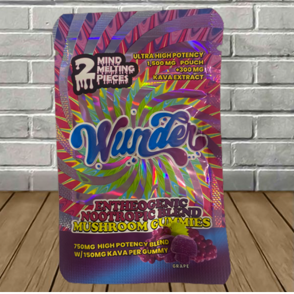 Wunder Entheogenic Nootropic Blend Amanita + Kava Gummies 12000mg